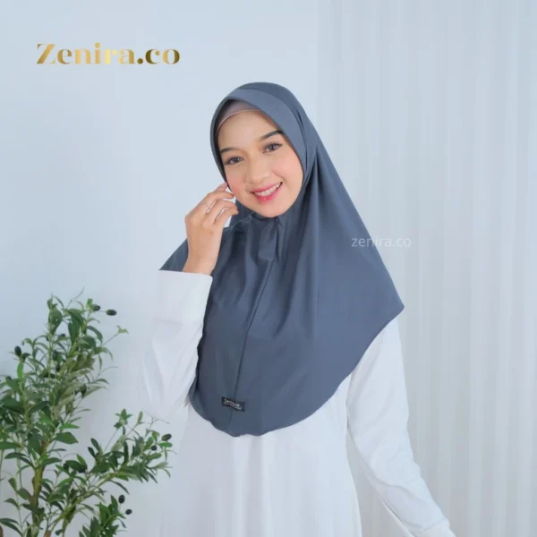 Zenira Official | Jilbab Instan Jersey Hijab Bergo Alisha Up To Jumbo - Image 5