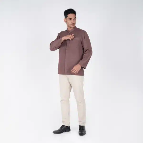 BENHILL Kemeja Koko Pria "Tenun Sultan" Dobby Panjang New Color - Image 8