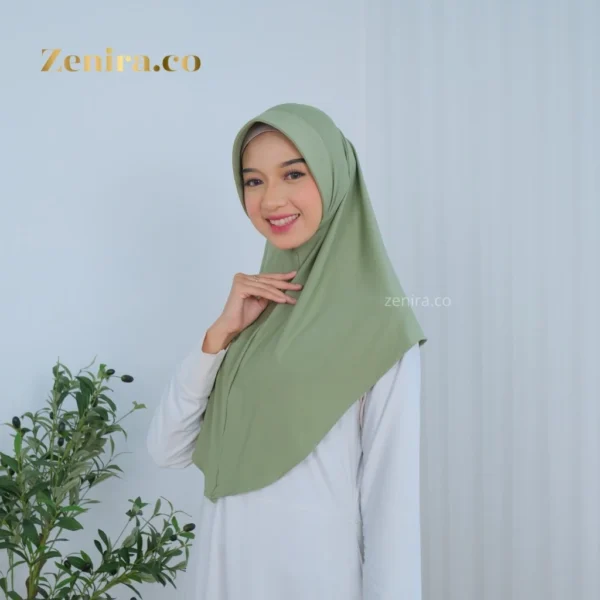 Zenira Official | Jilbab Instan Jersey Hijab Bergo Alisha Up To Jumbo - Image 6