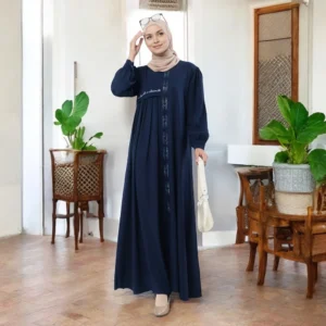 Gamis Pesta Mewah Elegant Berkelas Lovela Maxi Baju Dress Kondangan Polos Mix Swaroski Size S M L XL