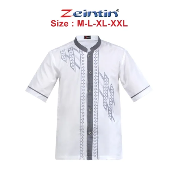 Zeintin - Baju Koko Pria Zeintin Lengan Pendek Fashion Pria Baju Pria Bahan Cotton Katun AT - Image 4