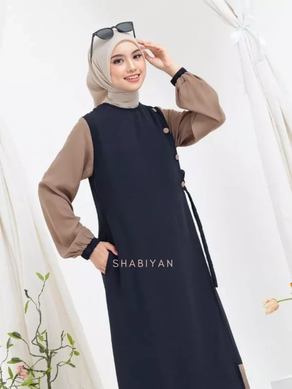 Shabiyan.id 391 Gamis Remaja Perempuan Wollycrepe Premium Polos - Image 7