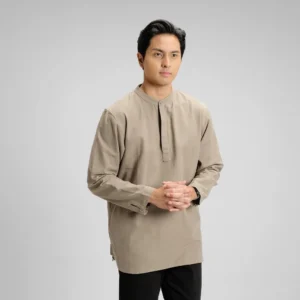 CUTOFF Barqi Kemeja Koko Rami Basic Polos Pria New Colors