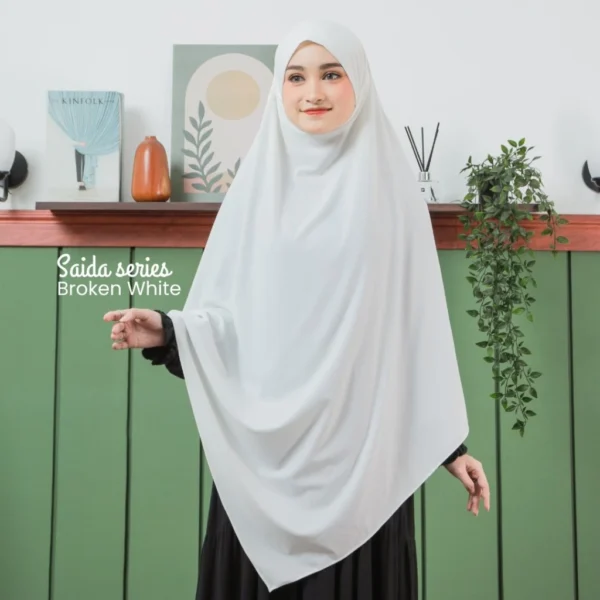 IMAZAN Hijab French Khimar Instan Syari Jumbo Jersey 4 in 1 Bisa Cadar Saida Series Umroh - Image 9