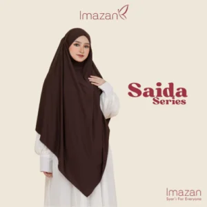 IMAZAN Hijab French Khimar Instan Syari Jumbo Jersey 4 in 1 Bisa Cadar Saida Series Umroh