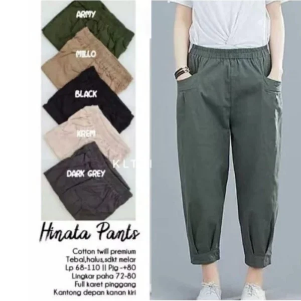 NEVA STYLE - Celana Jumbo Baggy Wanita Mera Pants Bahan Katun Twill Stretch Premium - Image 7