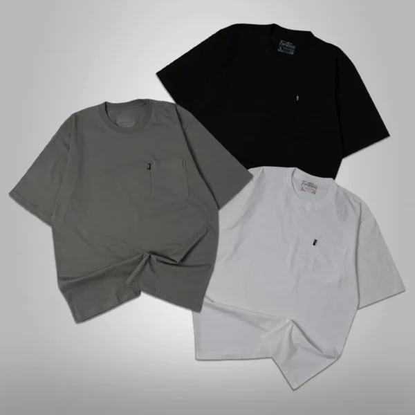 FortKlass Kaos Oversize KANTONG Kaos T-Shirt 24s Cowok Premium Katun Combed 24S unisex