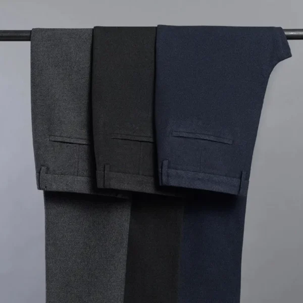 MALLVOSE - Celana Pria Formal Bahan Premium Navy Black Dark Grey Light Grey Slimfit