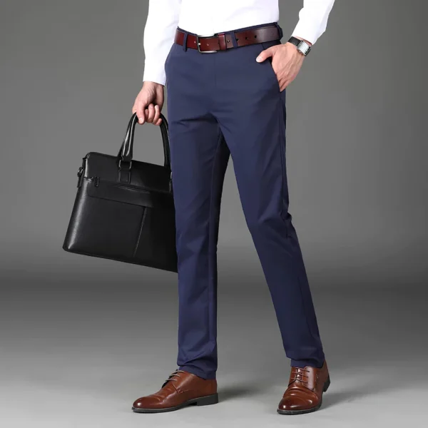 MALLVOSE - Celana Pria Formal Bahan Premium Navy Black Dark Grey Light Grey Slimfit - Image 5