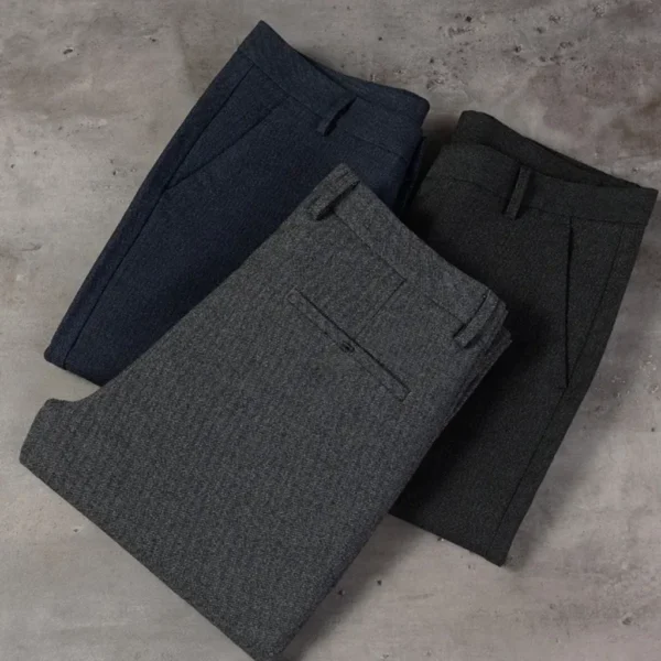MALLVOSE - Celana Pria Formal Bahan Premium Navy Black Dark Grey Light Grey Slimfit - Image 6