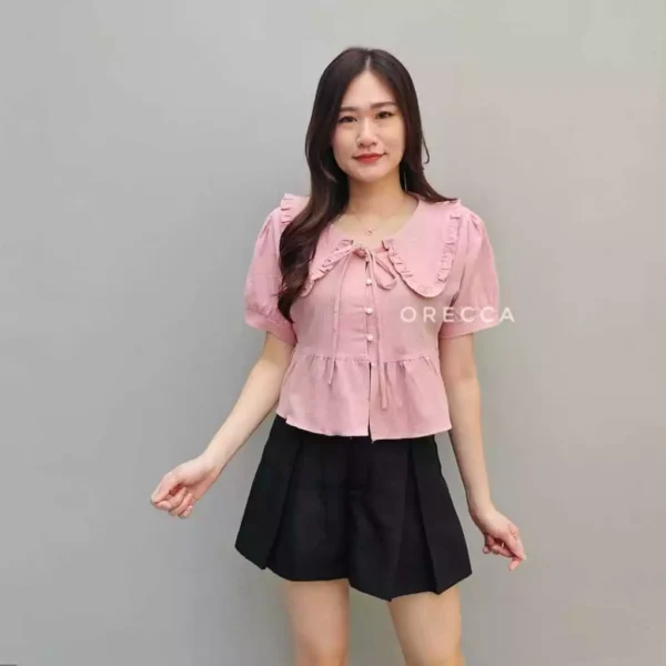 ORECCA - Yewon Top Atasan Tangan Pendek Wanita - Image 2