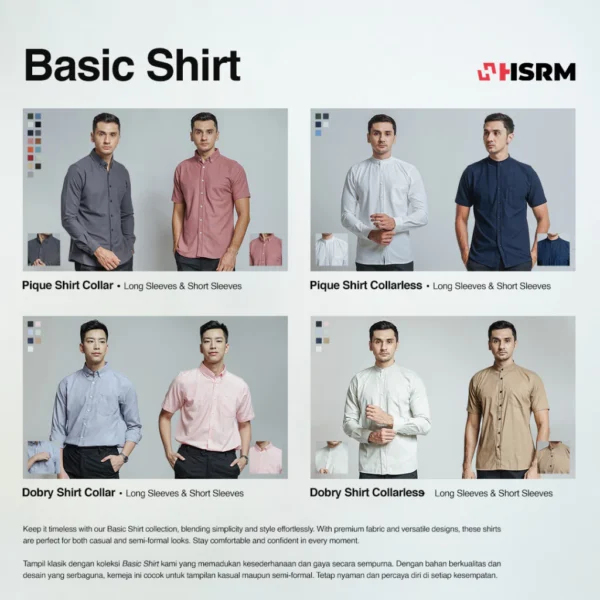 HSRM - Pique Basic Shirt Short Sleeves - Image 8