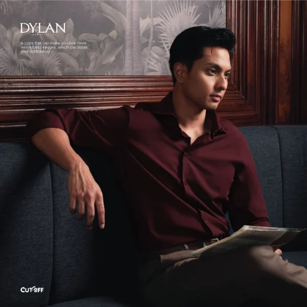 CUTOFF Dylan Formal Shirt Clean Look Kemeja Kerja Cotton Basic Pria Panjang - Image 2
