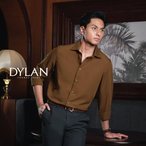 CUTOFF Dylan Formal Shirt Clean Look Kemeja Kerja Cotton Basic Pria Panjang - Image 8
