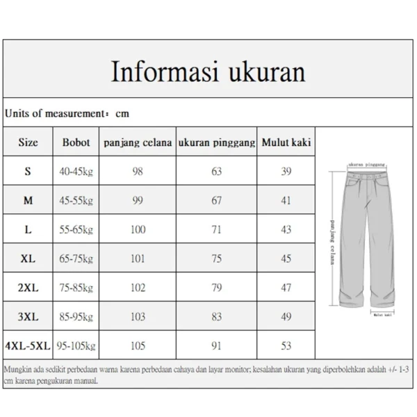 KeyBoy Celana cargo panjang pria baggy pants korean style sutra es casual celana kulot cowok dewasa kargo - Image 8