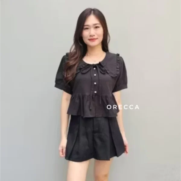 ORECCA - Yewon Top Atasan Tangan Pendek Wanita - Image 5