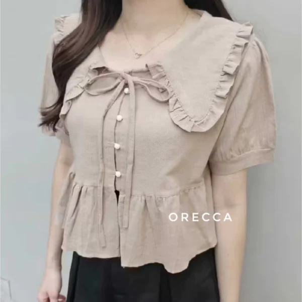 ORECCA - Yewon Top Atasan Tangan Pendek Wanita - Image 8